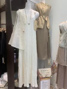 今年流行新中式复古禅意美感串珠吊带连衣裙波斯米亚沙滩裙孕妇裙