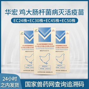 华宏鸡大肠杆菌蜂胶灭活疫苗鸡大肠杆菌疫苗鸡鸭鹅疫苗250ml兽用