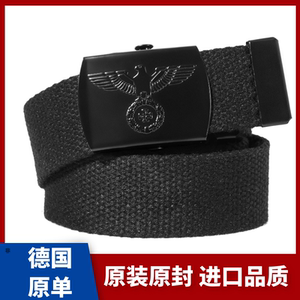 非德国原品公发德军帆布皮带金属扣复古军迷战术内外腰带3cm腰封