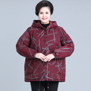 老年棉袄女外套胖妈妈冬装加绒棉服大码女装老太太200斤奶奶棉衣