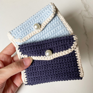 毛线编织零钱包教程