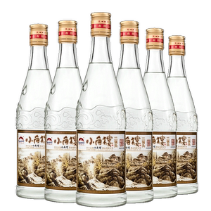小角楼二锅头浓香型52度500ml*6瓶整箱光瓶白酒纯粮食酒自饮白酒