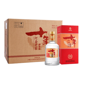 河套酒业 河套老窖感恩十年 38度500ml*6瓶整箱浓香型白酒纯粮酒