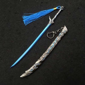 20cm鬼泣阎魔妖刀合金武器模型钥匙扣挂件挂饰摆件摆饰玩具cos