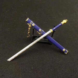 22cm灵笼白月魁唐横刀模型合金钥匙扣挂件挂饰摆件摆饰礼品玩具