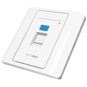 TP-LINK TL-EF001 单口信息面板 86型工程级电脑光纤宽带网线网络墙壁插座开关空板 (需另购模块)