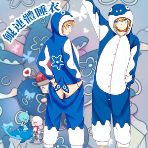 王者周边二次元连体睡衣男动漫游戏冬法兰绒庄周的鲲荣耀家居服女