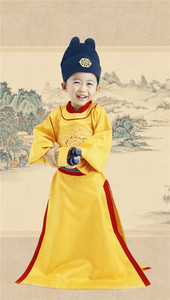 儿童摄影服装古装皇帝李世民服装影楼古装主题小童拍照服装男童