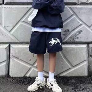 stussy nike耐克联名斯图西梭织短裤夏季宽松运动速干五分裤ct43