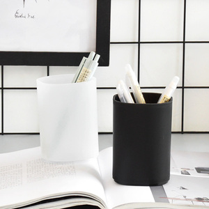 非黑即白●日系笔筒创意时尚简约多功能学生桌面文具收纳盒办公用