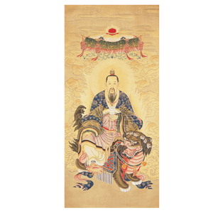 《太乙救苦天尊》孕妈妈手工56*120cm金丝彩砂画diy材料套装玄关