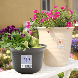 海蒂的花园 爱丽思zen阳台花盆家庭园艺种花塑料盆环保树脂种植盆