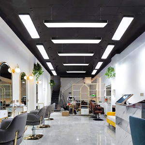 网红美发店直播间led专用灯具超亮无影灯理发店发廊长条吸顶吊灯