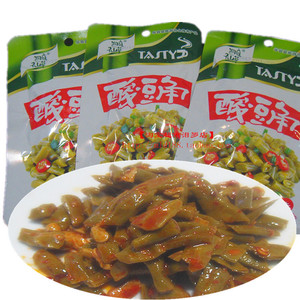 香辣酸豆角 湖南特产熟食下饭下酒菜辣条片麻辣休闲小吃小包零食