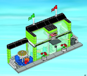 乐高 60026 杀肉 净场景 披萨店 城市系列 不含人仔 带贴说