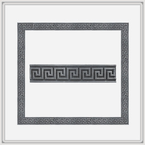 中式仿古砖雕 万字纹青砖线条 封边线压边线 腰线 回纹线12.15cm