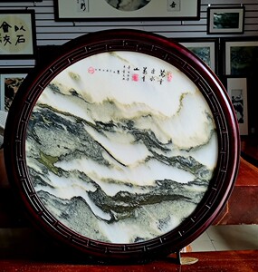 云南大理天然大理石画奇石国画山水画面石精品风水镇宅石彩南堂