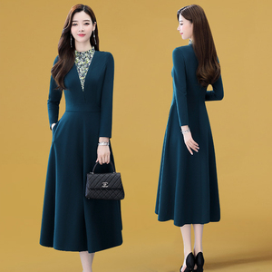 春秋裙子长袖连衣裙中年-淘宝拼多多热销春秋裙子长袖连衣裙中年货源