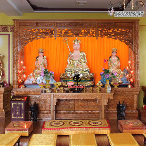 佛台家用现代风格佛堂柜菩萨柜子仙堂柜观音摆放架佛坎柜3人付款854