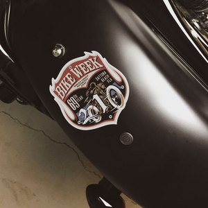 bike week 2010 复古 哈雷 贴纸机车 摩托车贴纸 防水反光贴花