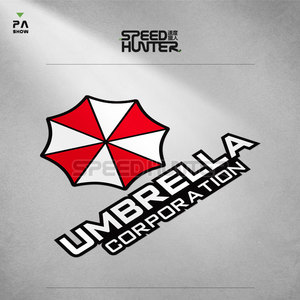 生化危机umbrella 保护伞公司b款 越野车贴纸 摩托车反光贴花 19