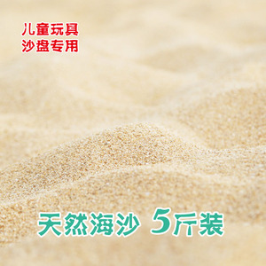 儿童玩具沙滩沙 天然细海沙 鱼缸造景沙子 心理沙盘专用 5斤包邮