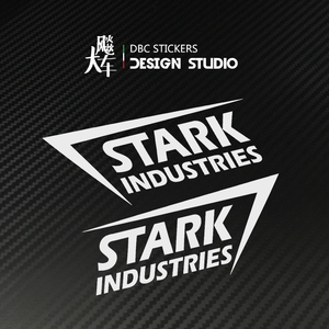 stark industries 斯塔克工业贴纸 钢铁侠 防水反光贴汽车车贴y07