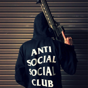 ASSC过验卫衣Anti Social Social Club联名帽衫欧美男女情侣外套