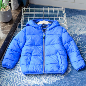 必入】~男童秋冬蓝色老虎棉衣英国单连帽拉链棉袄1人付款98