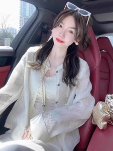 新中式国风女装轻薄白色防晒外套女春夏新款改良唐装户外透气上衣