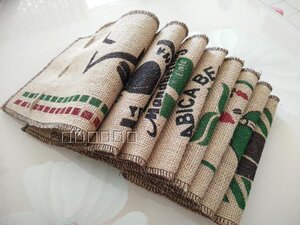 台湾咖啡麻袋 咖啡厅装饰品 咖啡豆包装麻布袋 一磅 8款大小 包邮