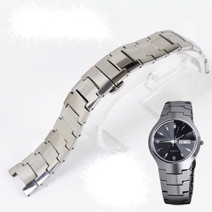 钨钢表带 男女式手表链 莱斯特卡诗顿罗比亚卡迪诺蝴蝶扣不锈钢表