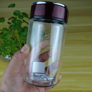 匡迪华象单层玻璃杯加厚透明商务车载家用便携时尚泡茶水杯子定制