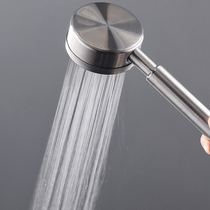 304不锈钢超强增压过滤花洒喷头黑色淋浴花洒高压水压套装莲蓬头g