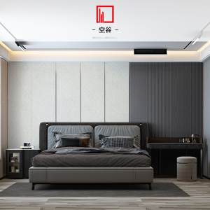 空谷定制背景墙2021新款饰面护墙板硬包卧室床头背景墙现代简约