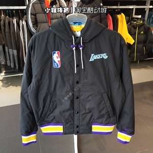nike耐克nba湖人队连帽棉服男夹克保暖外套 dr2439 db1989 dr2435