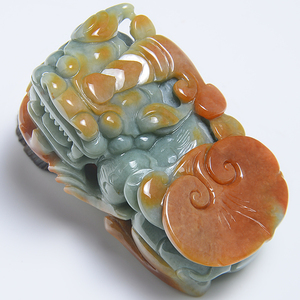 翡翠手把件精雕