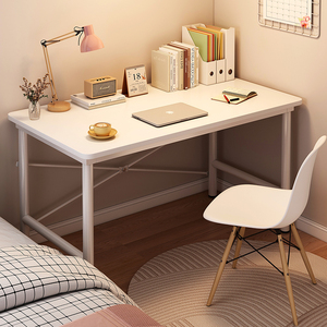 家用女生卧室长条桌简易出租屋书桌靠墙长桌子工作台窗边窄电脑桌