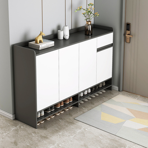 鞋柜家用门口一体靠墙玄关柜2023新款爆款大容量阳台入户收纳鞋架