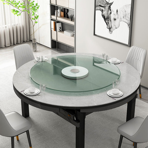 餐桌转盘钢化玻璃家用圆桌饭桌转盘底座饭店酒店桌面旋转台大圆盘