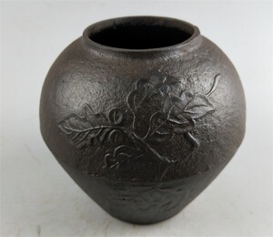 日本进口二手南部铁器 家装摆件摆饰 老铁罐子 铁花瓶 老物件收藏