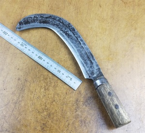 日本进口原装二手柴刀柴镰 名家作 土佐采伐刀 户外露营 伐木工具