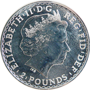 英国投资银币2英镑1oz含银量0.999实物拍照图币一致保真保正宗