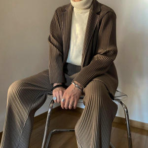 三宅一生issey miyake homme plisse褶皱休闲西裤长裤子男裤jf150
