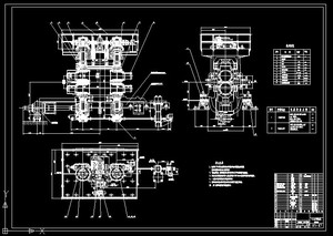 宽1400厚220连铸机结晶器振动装置设计 机械设计CAD图纸素材