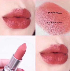 mac魅可哑光雾面口红尤雾磨砂314mull it over蜜桃奶茶色白桃914