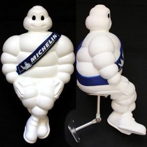 michelin 盒装公仔米其林公仔车载汽车卡车装扮高20cm轮胎人