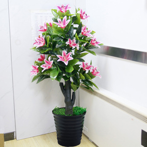 假牡丹花仿真盆景