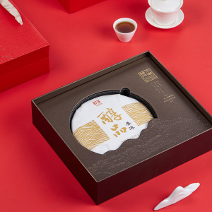 芳华高档竹制布袋普洱茶饼福鼎白茶饼茶叶罐包装礼盒空盒定制11人付款