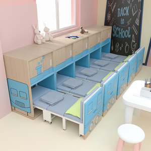 易瑞斯幼儿园床午睡床入柜式儿童折叠床多功能可伸缩学校托管床